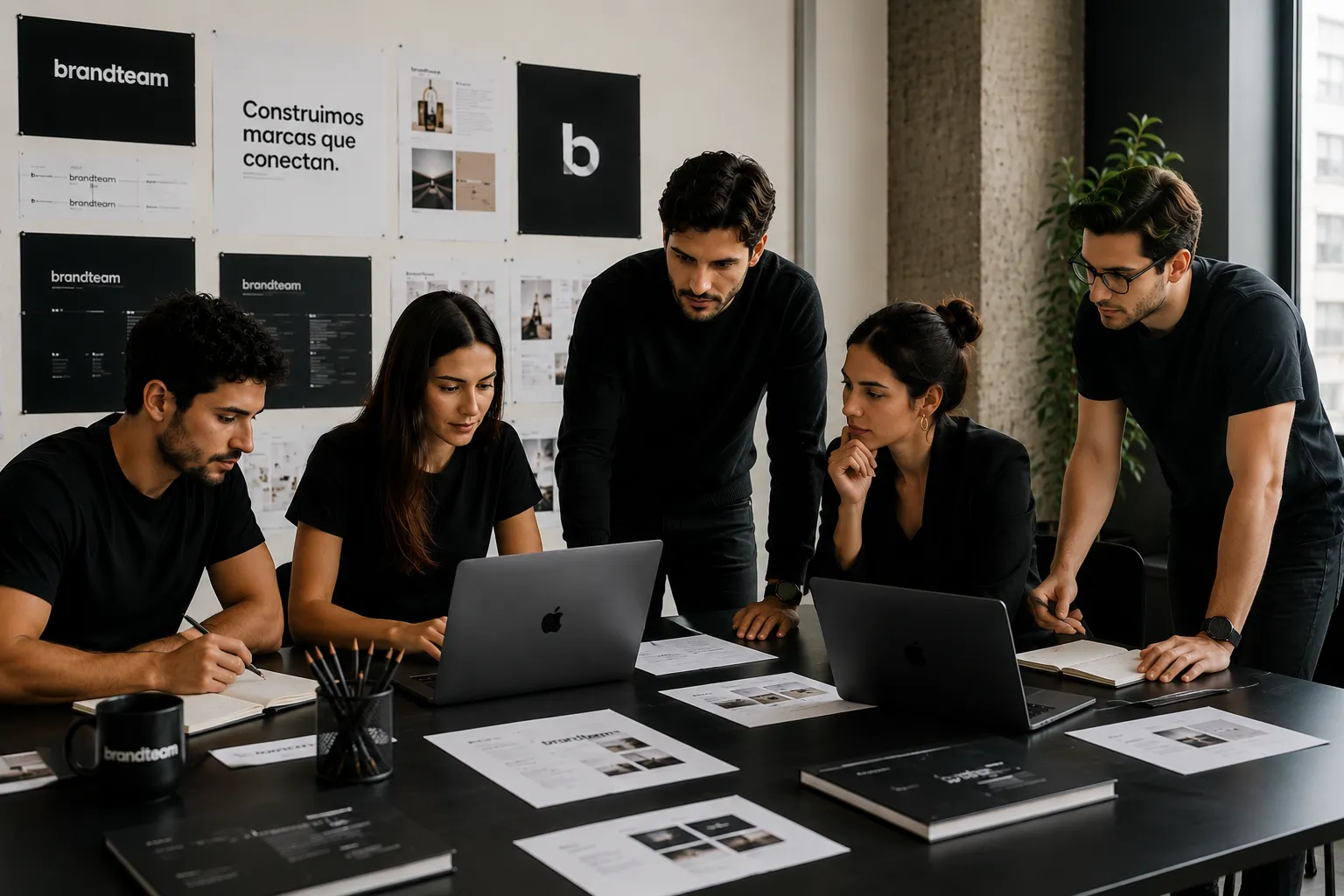 Equipo creativo de Brandteam Panamá desarrollando proyectos de branding, diseño web y comunicación corporativa