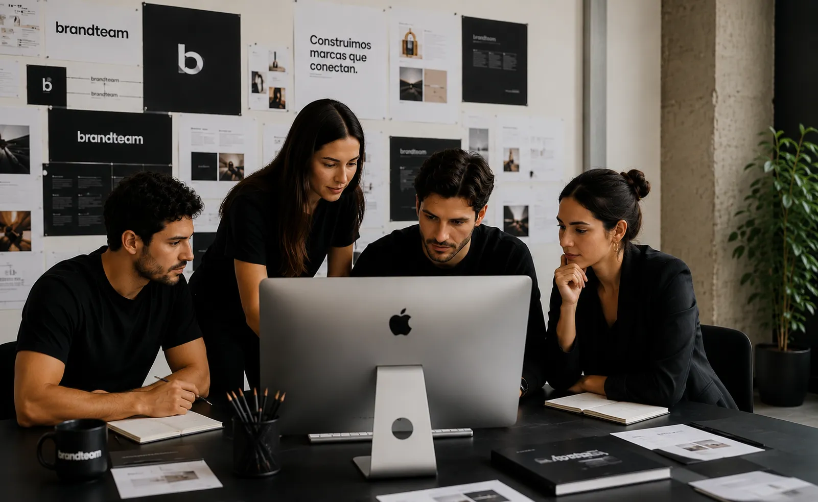 Branding Agency Panama - Equipo creativo de Brandteam Panamá trabajando en diseño y estrategia de marca