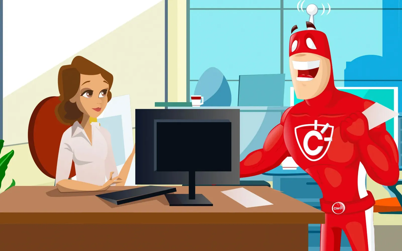 Claro Perú diseño gráfico para comunicación interna y cultura corporativa
