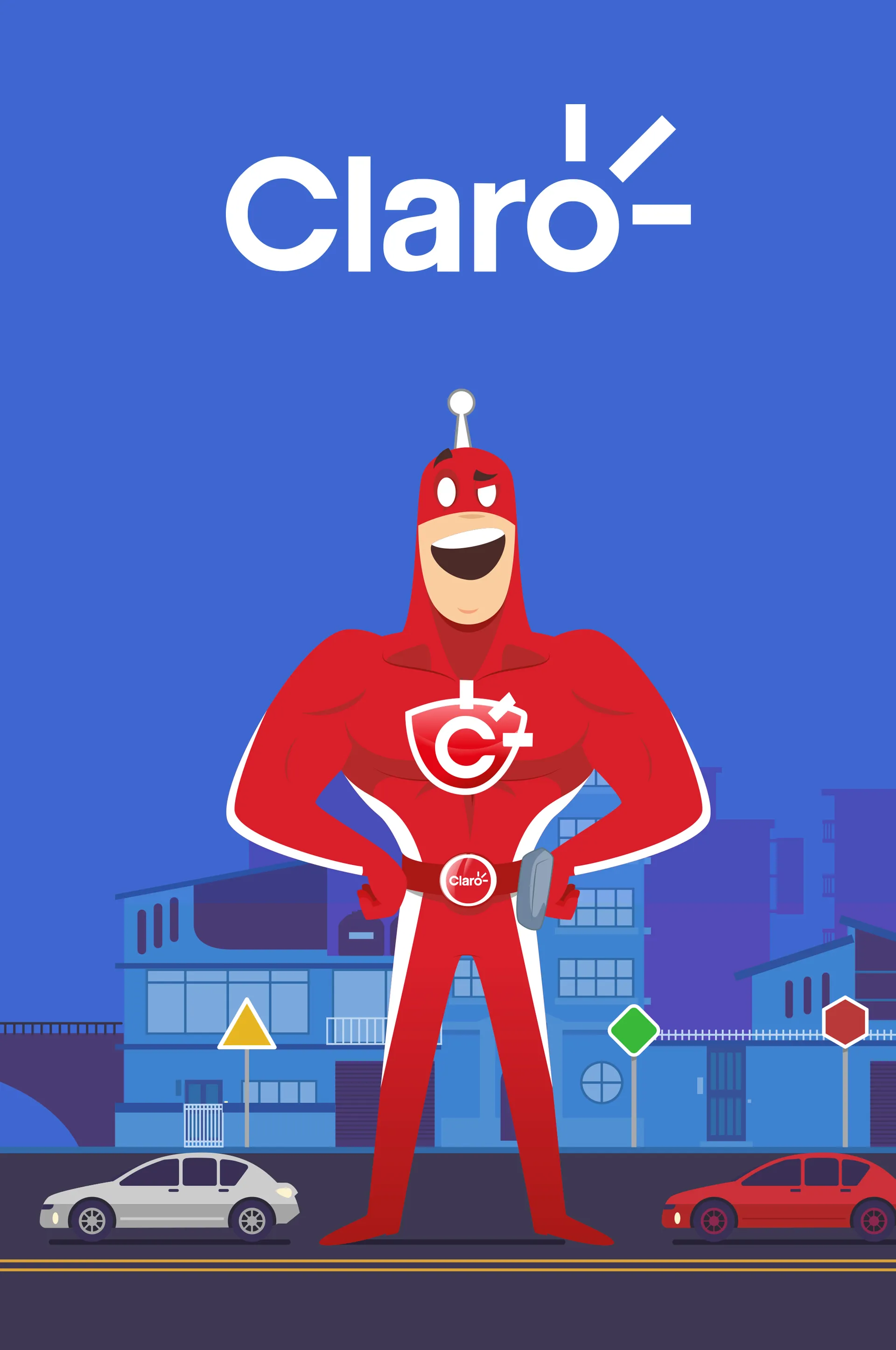 Desarrollo de personajes corporativos para campañas internas de Claro