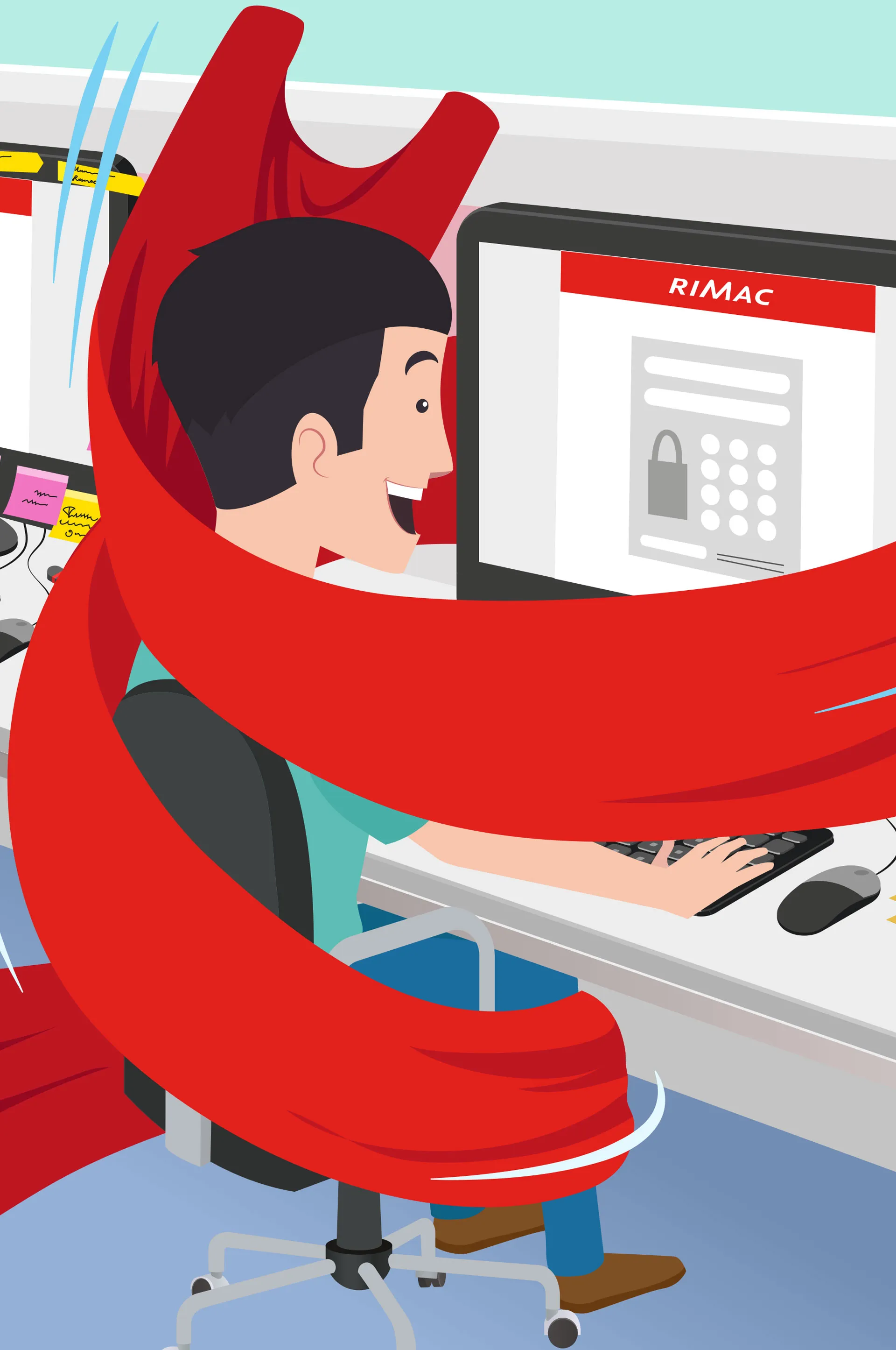 Animaciones motion graphics corporativas para RIMAC