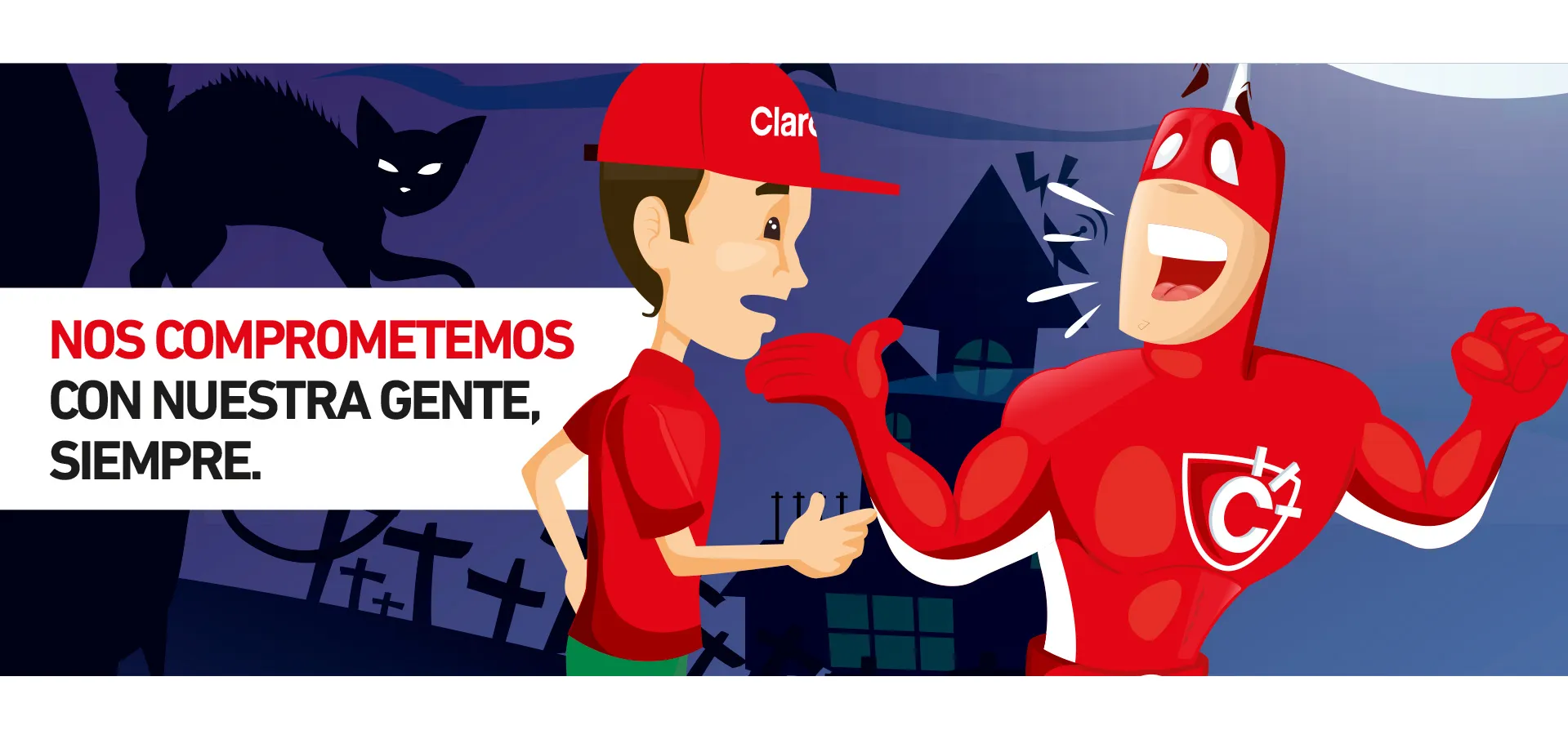 Sistema de personajes para comunicación interna de Claro